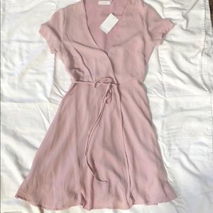 Wrap around blush sun dress